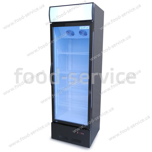 Шафа холодильна для напоїв GoodFood BC360BW2LEDCOL чорна-біла